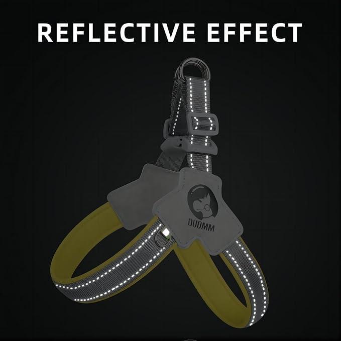 No-Pull No Choke Adjustable Pet Harness For Training Walking (Comfortable, Reflective, Easy Control)