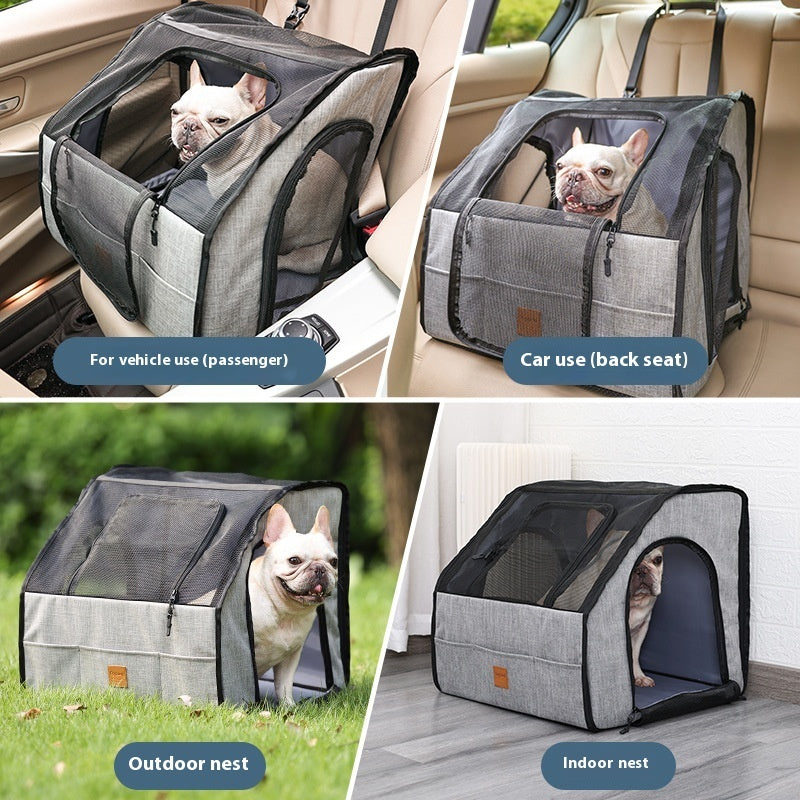 Foldable Car Pet Carrier - Waterproof