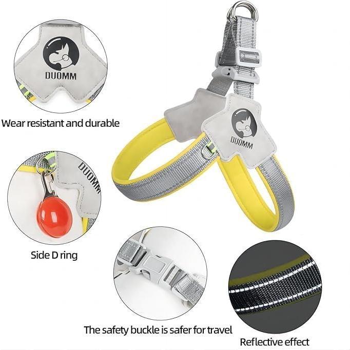 No-Pull No Choke Adjustable Pet Harness For Training Walking (Comfortable, Reflective, Easy Control)