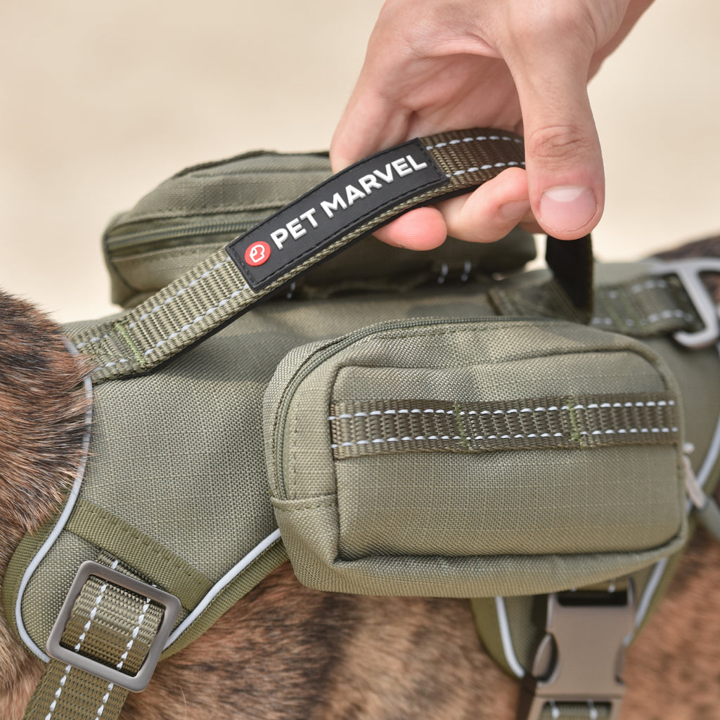 High-Perfomance Tactical Dog Harness With Backpack