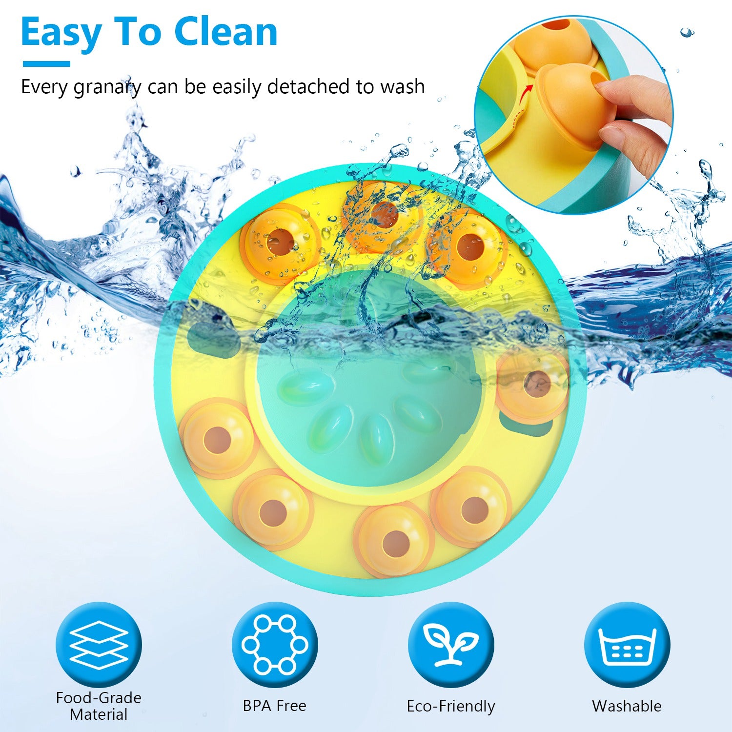 Dog Puzzle Slow Feeding Interactive Treat Dispensing Bowl For IQ Training