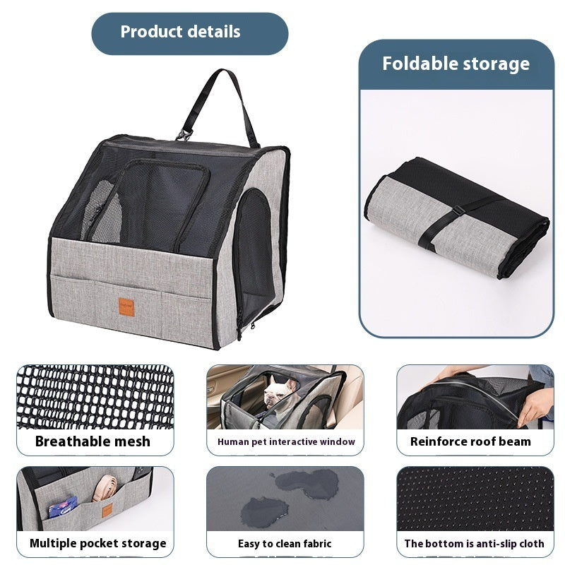 Foldable Car Pet Carrier - Waterproof