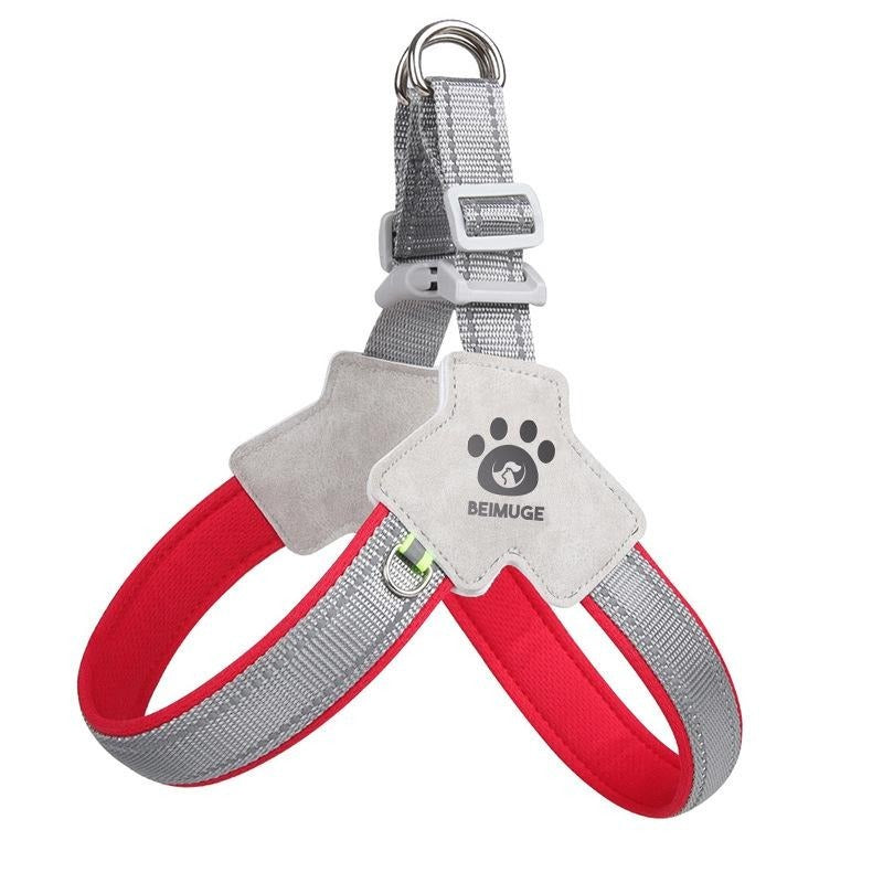 No-Pull No Choke Adjustable Pet Harness For Training Walking (Comfortable, Reflective, Easy Control)