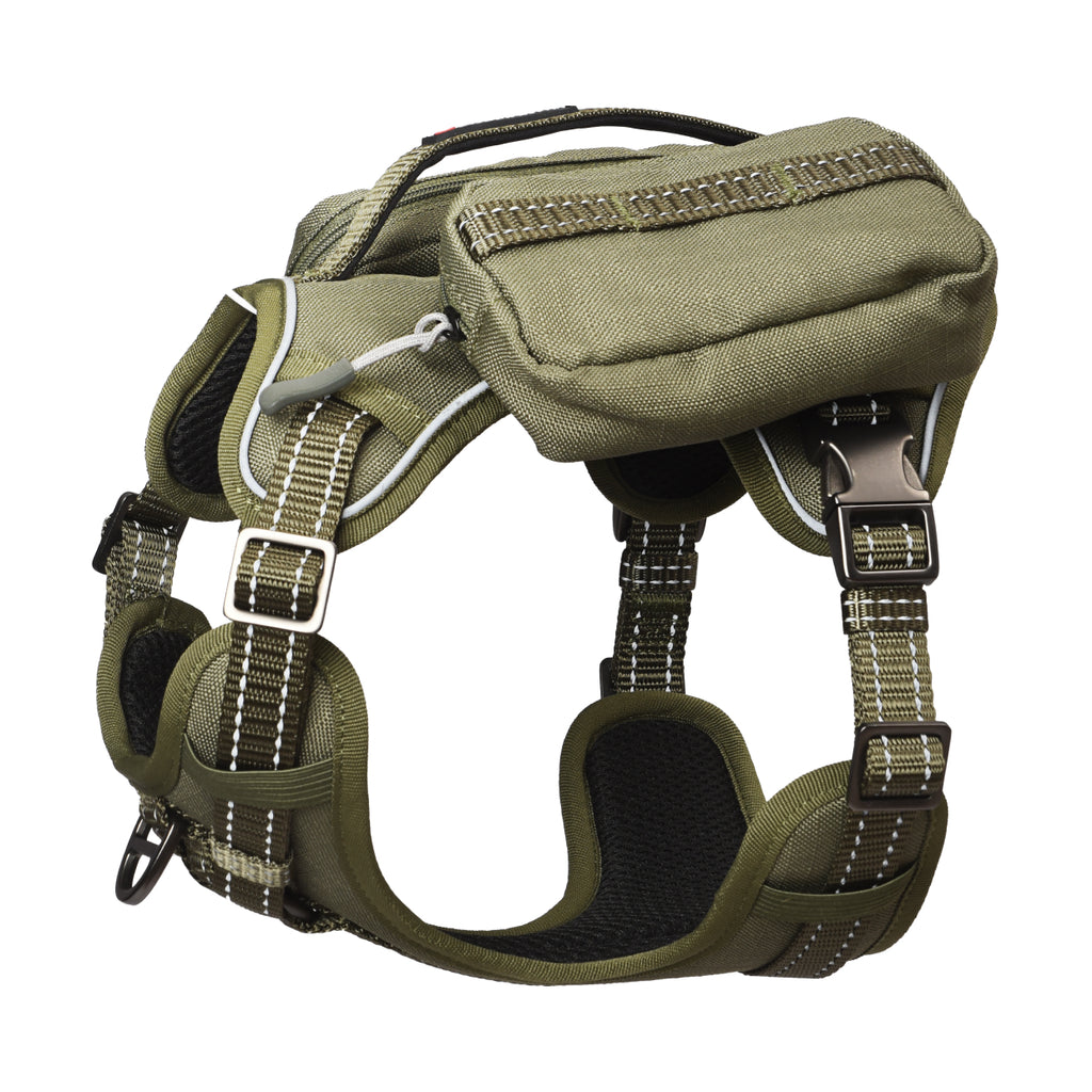 High-Perfomance Tactical Dog Harness With Backpack