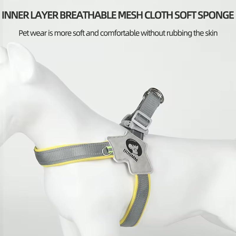 No-Pull No Choke Adjustable Pet Harness For Training Walking (Comfortable, Reflective, Easy Control)