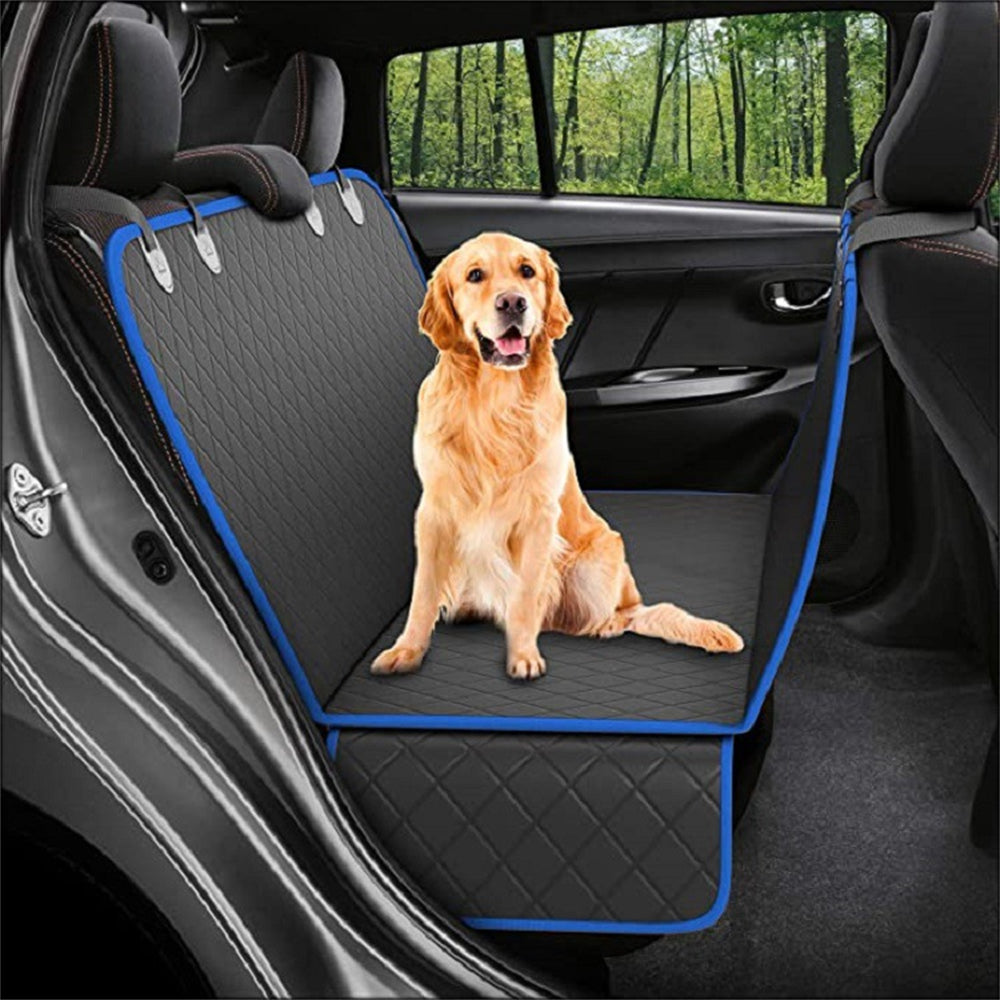 Dog Car Seat Cover Mat With Zipper And Pocket For Travel